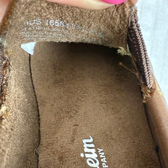 Florsheim Kids Brown Leather Memory Foam Slip On Loafers Size 11C - Picture 6 of 6